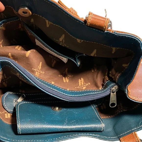 American West Genuine Leather Shoulder Bad - Picture 12 of 16